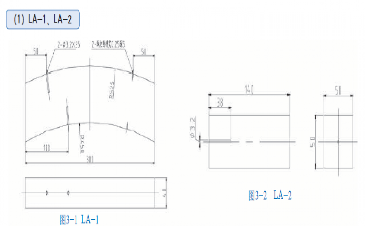 LA-1，LA-2試塊 鐵道機車進(jìn)口輪箍、整體輾鋼輪輞超聲波探傷試塊