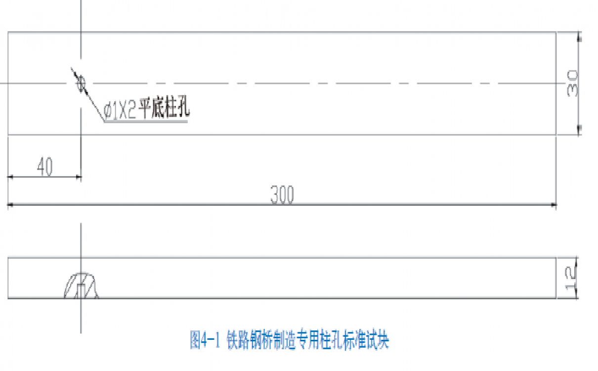 鐵路鋼橋制造專(zhuān)用柱孔標(biāo)準(zhǔn)試塊