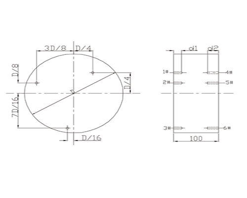 Test block for shear wave test - Ultrasonic test method for forged rolled steel bar GB/T 4162-2008 standard test block