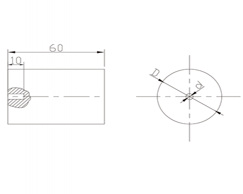 Short cross hole standard artificial defect test block copper and copper alloy bar ultrasonic inspection method GB/T3310-2010