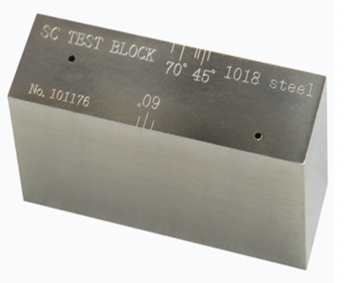 SC sensitivity calibration test block - American Welding Society standard test block AWS D1.1