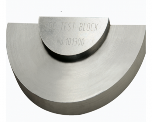 DC-type distance calibration test block - American Welding Society standard test block AWS D1.1